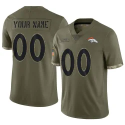 Denver Broncos Nike Game Jersey - Brilliant Orange - Custom - Mens