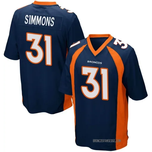 Nike Men's Nike Justin Simmons Black Denver Broncos RFLCTV Limited Jersey