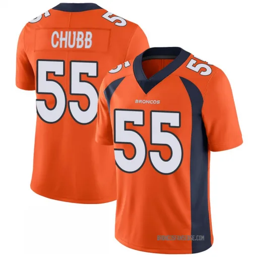 Limited Bradley Chubb Youth Denver Broncos Orange 100th Vapor Jersey - Nike