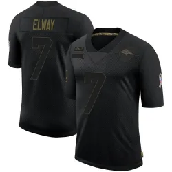 Men's Nike John Elway Black Denver Broncos Retired Player RFLCTV Limited  Jersey