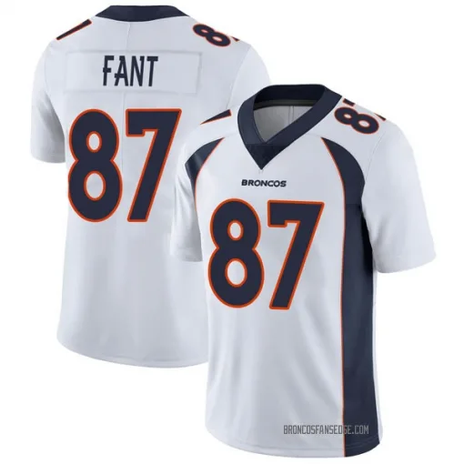 Limited Noah Fant Youth Denver Broncos White Vapor