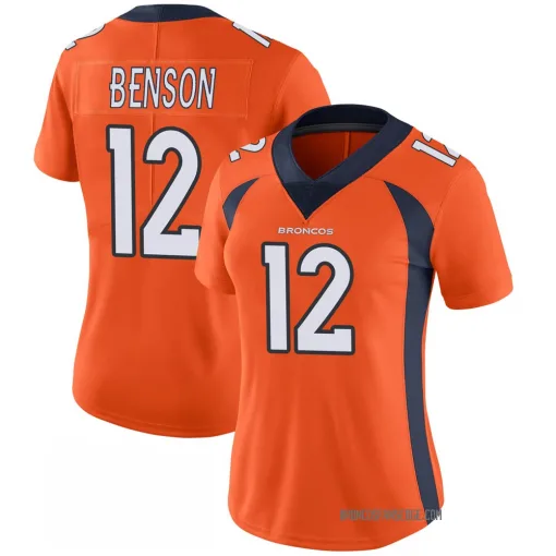 Limited Trinity Benson Women's Denver Broncos Orange 100th Vapor Jersey ...